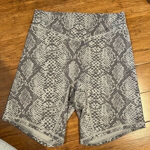 Balance athletica snake print shorts, gently worn, size M
